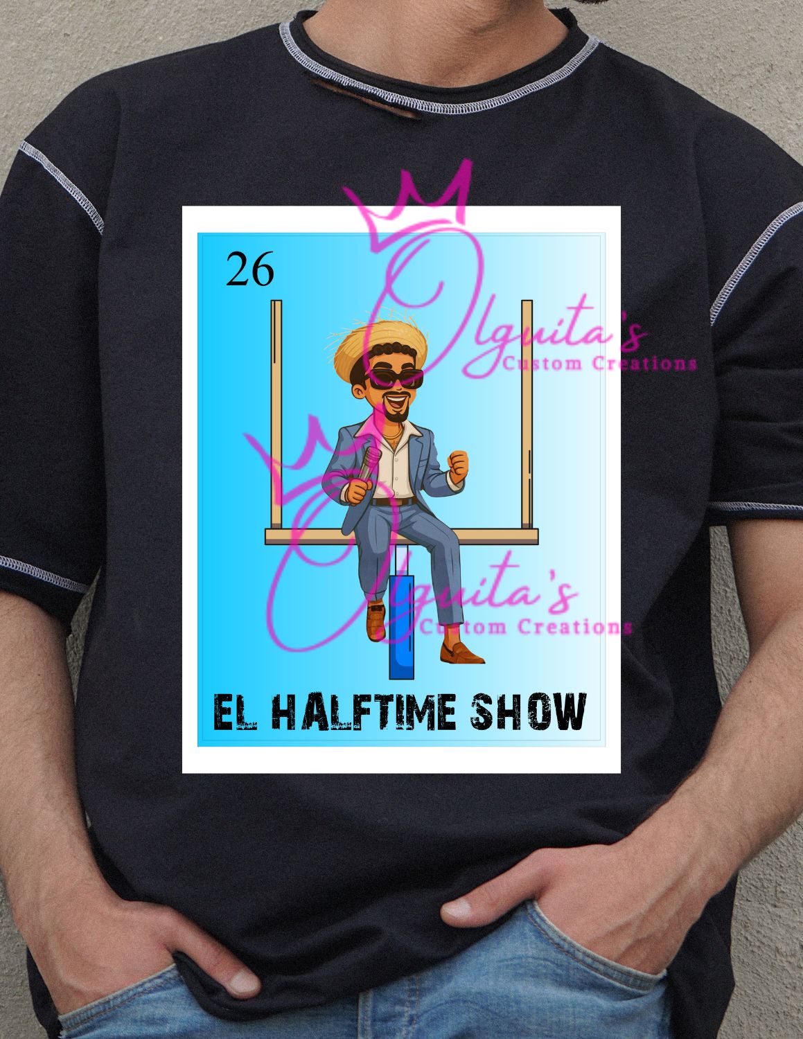 Bad Bunny png, Bad Bunny halftime, Bad Bunny Loteria Cards