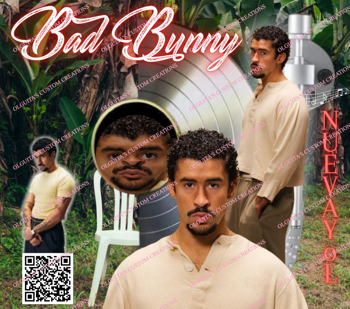 Bad Bunny Debí Tirar Más Fotos PNG, Bad Bunny Tumbler Wrap, Conejo Malo