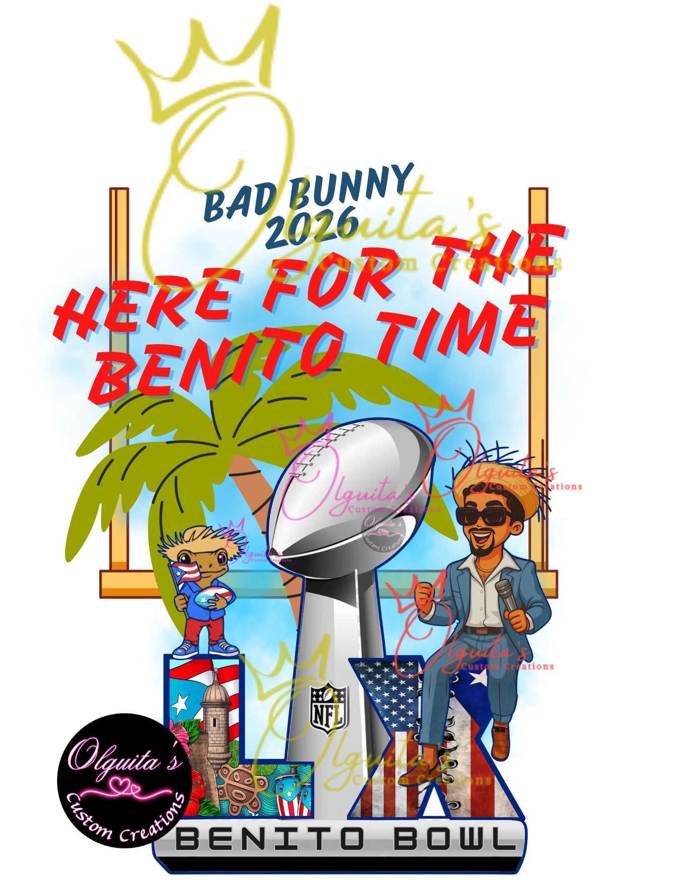BAD BUNNY HALFTIME PNG, BENITO PNG, BAD BUNNY PNG
