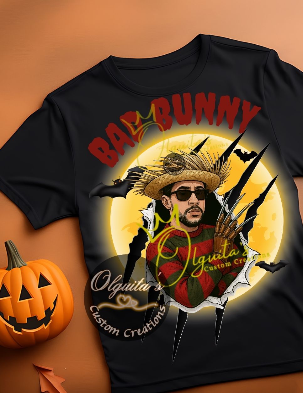 Bad Bunny Freddy Krueger PNG