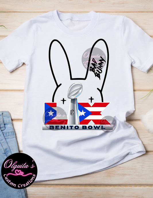 Bad Bunny Super Bowl png, Benito time